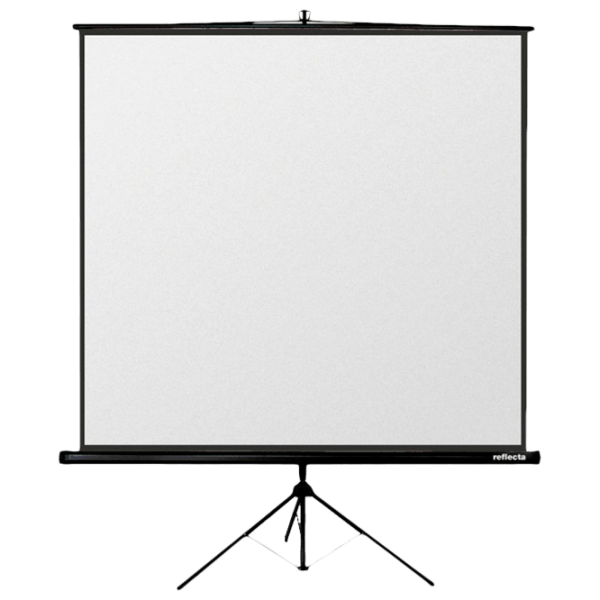 Ecran pentru proiector Reflecta Crystal-Line Tripod 87654 56' (1:1) White Pe podea, Lățime ecran: 125 cm, &Icirc;nălțime ecran: 125 cm photo 1