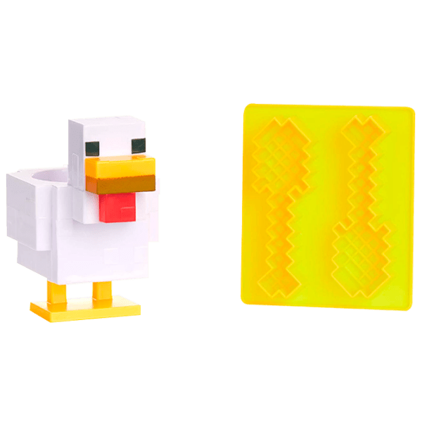 Set Paladone Chicken Egg Cup and Toast Cutter V2 PP6732MCFV2 White Minecraft photo 1