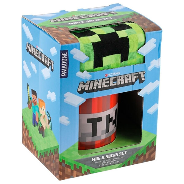 Cană Paladone Minecraft Mug & Socks Red 300 ml photo 5