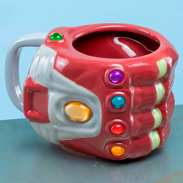 Cană Paladone Marvel Nano Gauntlet Red 350 ml photo 2