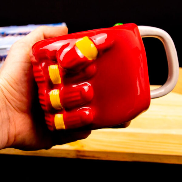 Cană Paladone Marvel Nano Gauntlet Red 350 ml photo 4
