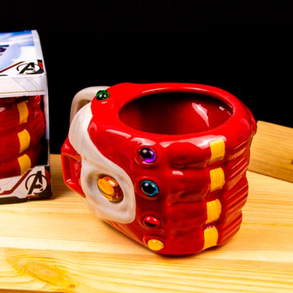 Cană Paladone Marvel Nano Gauntlet Red 350 ml photo 5