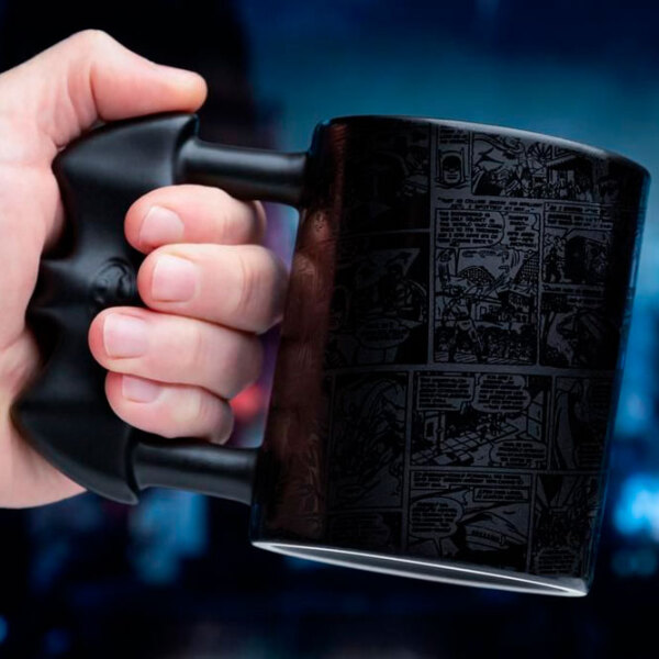 Cană Paladone Batman Batarang Black 330 ml photo 4