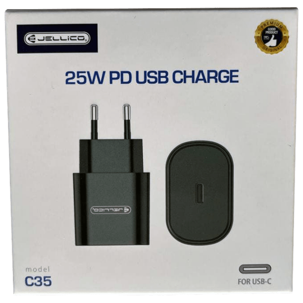 Încărcător de rețea Jellico C35 (25 W) Black 2.77 A / Black photo 3
