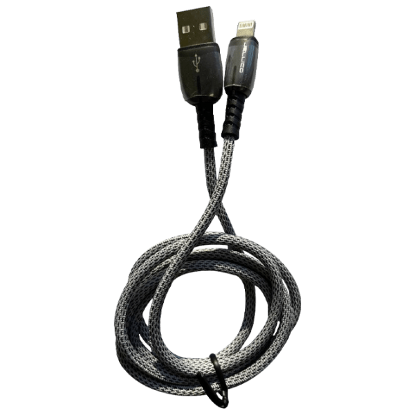 Cablu pentru telefon Jellico A19 USB Type-A/ Lightning Gray  photo 3