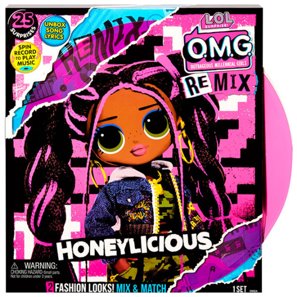 Păpușă L.O.L Surprise! O.M.G. Remix Honeylicious 053127 Multicolor pentru fetițe, 3+ photo 5