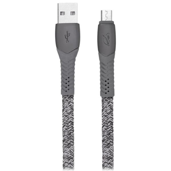 Кабель для телефона RivaCase PS6100 USB Type-A/ microUSB Серый  photo 1