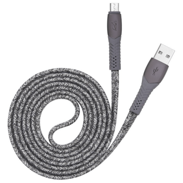 Кабель для телефона RivaCase PS6100 USB Type-A/ microUSB Серый  photo 3