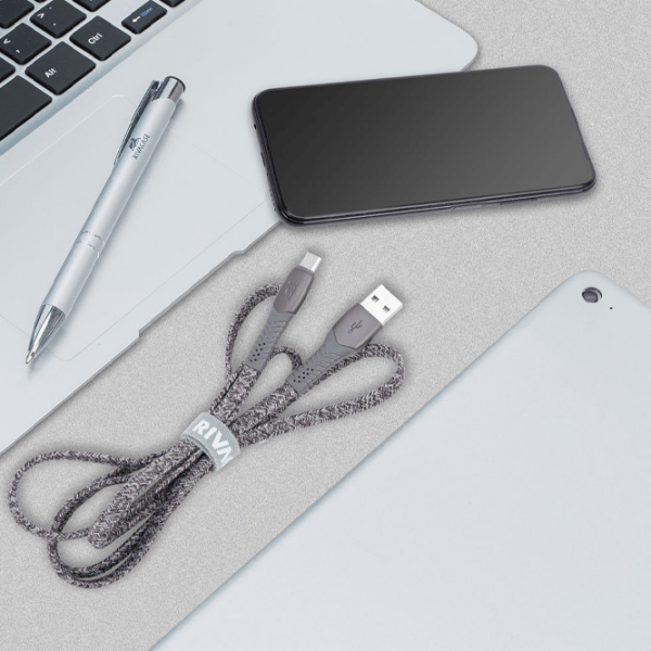 Кабель для телефона RivaCase PS6100 USB Type-A/ microUSB Серый  photo 5
