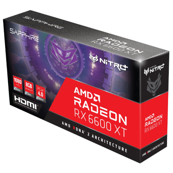 Placă video Sapphire NITRO+ Radeon RX 6600 XT OC 8 GB  photo 5