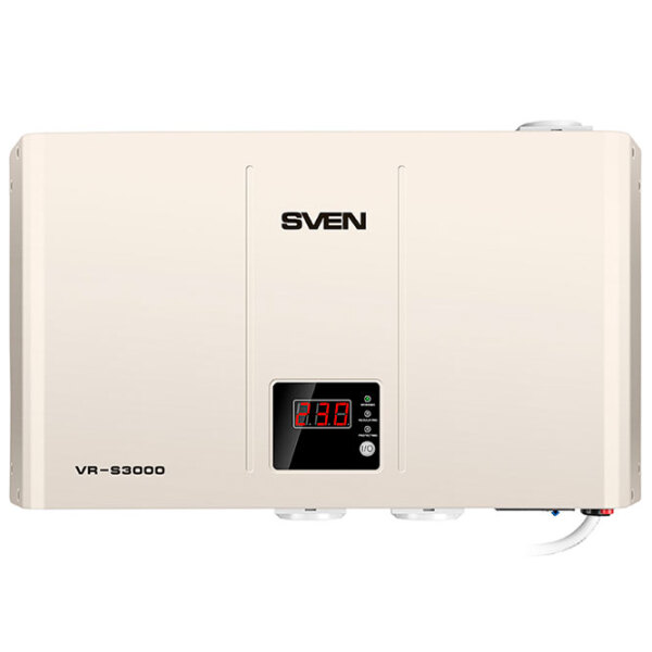 Стабилизатор напряжения Sven VR-S3000 (1800/ 3000) Белый  photo 2