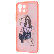Чехол для смартфона Xiaomi Mi 11 Lite / 11 Lite 5G NE (Cartoon Mood Love) Розовый WAVE, ПК, Back