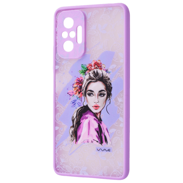 Чехол для смартфона Xiaomi Redmi Note 10 Pro (Foxy Eyes) Пурпурный WAVE, ПК, Back photo 1