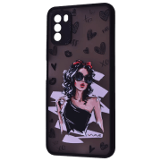 Чехол для смартфона Samsung Galaxy A03s (Cartoon Little Black Dress) Черный WAVE, PC, Back