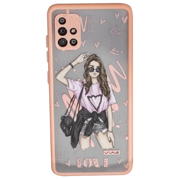Husă pentru smartphone Xiaomi Redmi 10 (Cartoon Mood Love) Pink WAVE, PC, Back photo 1