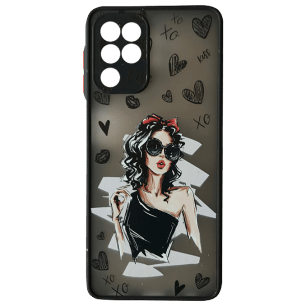 Husă pentru smartphone Samsung Galaxy A22 / M32 (Cartoon Little Black Dress) Black WAVE, PC, Back photo 1