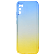 Чехол для смартфона Samsung Galaxy A03s (A037) (Gradient Design) Желтый Синий PRC, TPU, Back