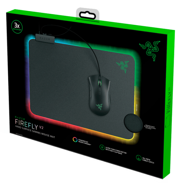 Covoraș pentru mouse Razer Firefly V2 Black 355 х 255 х 3 mm photo 5