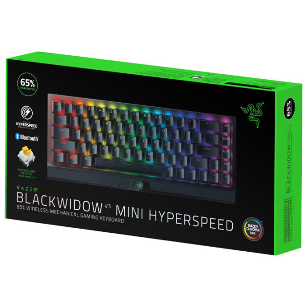 Tastatură Razer BlackWidow V3 Mini Yellow Switch Black Gaming, Cu fir photo 5