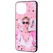 Husă pentru smartphone Xiaomi Mi 11 Lite / 11 Lite 5G NE (Perfomance Expressive view) Black Pink