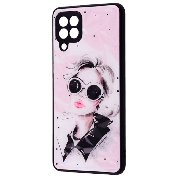 Чехол для смартфона Samsung Galaxy A22 / M32 (Perfomance Endless love) Черный Розовый WAVE, PC, Back photo 1