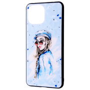 Husă pentru smartphone Xiaomi Mi 11 Lite / 11 Lite 5G NE (Perfomance Surprise me) Black Blue WAVE, PC, Back