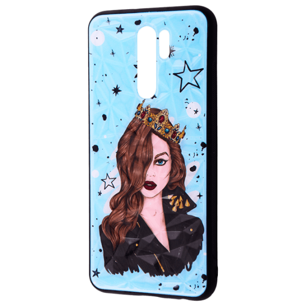 Чехол для смартфона Xiaomi Redmi 9 (Perfomance Luxurious queen) Черный Синий WAVE, PC, Back photo 1