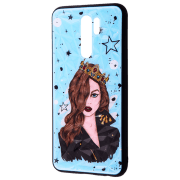 Чехол для смартфона Xiaomi Redmi 9 (Perfomance Luxurious queen) Черный Синий WAVE, PC, Back