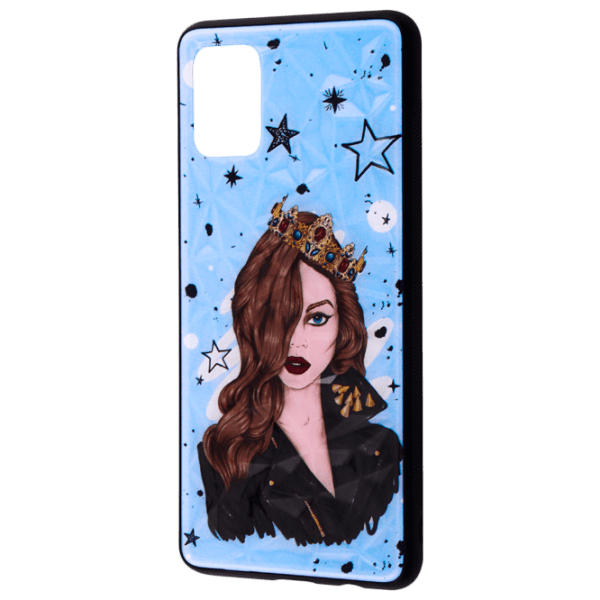 Чехол для смартфона Xiaomi Redmi 10 (Perfomance Luxurious queen) Черный Синий WAVE, PC, Back photo 1