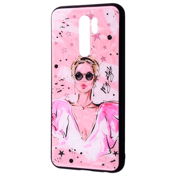 Чехол для смартфона Xiaomi Redmi 9 (Perfomance Expressive view) Черный Розовый WAVE, PC, Back photo 1