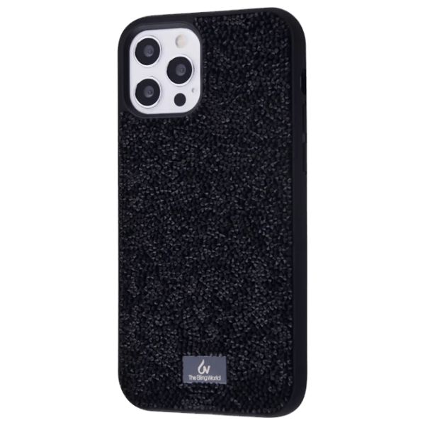 Чехол для смартфона Apple iPhone 12/ 12 Pro (Grainy Diamonds) Черный Bling World, TPU, Back photo 1