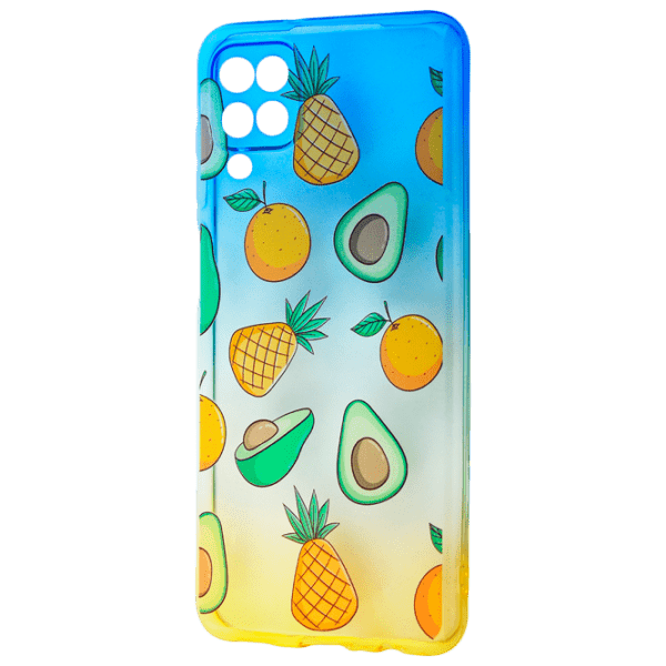 Чехол для смартфона Samsung Galaxy A12/ Galaxy M12 (Sweet & Acid Avocado) Желтый Синий WAVE, TPU, Back photo 1