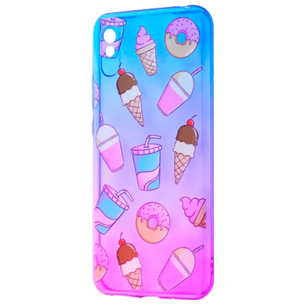 Чехол для смартфона Xiaomi Redmi 9A (Sweet & Acid Ice Cream) Розовый Синий WAVE, TPU, Back photo 1