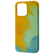 Husă pentru smartphone Apple iPhone 13 Pro (Watercolor) Dark Green Yellow WAVE, TPU, Back