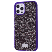 Чехол для смартфона Apple iPhone 12 Pro Max (Grainy Diamonds) Пурпурный Bling World, TPU, Back