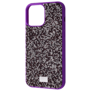 Чехол для смартфона Apple iPhone 13 Pro (Rock Diamond) Пурпурный Bling World, TPU, Back