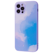 Husă pentru smartphone Apple iPhone 13 Pro Max (Bright Colors) Blue Purple WAVE, Înveliș din sticlă, Back