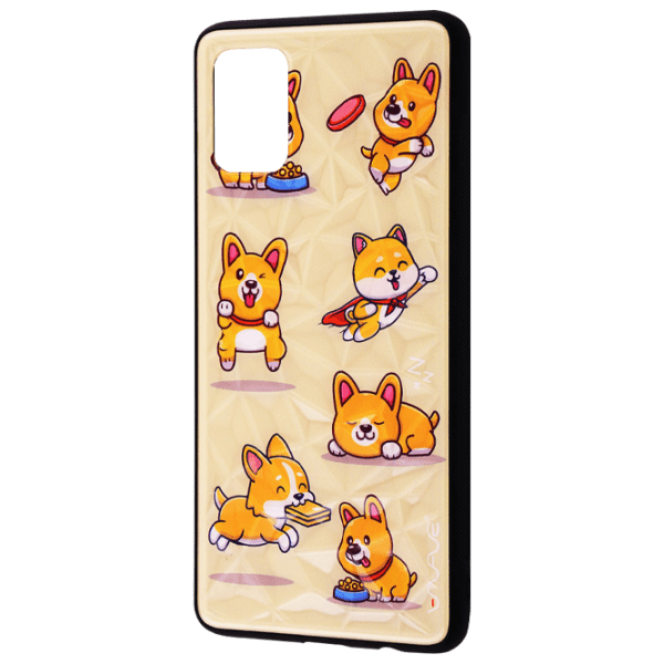 Чехол для смартфона Samsung Galaxy A22/ M32/ M22 (Majesty Funny corgi) Pink sand Пурпурный WAVE, TPU, Back photo 1