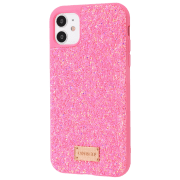 Husă pentru smartphone Apple iPhone 11 (Lisa) Glitter Pink ONEGIF, PC, Back