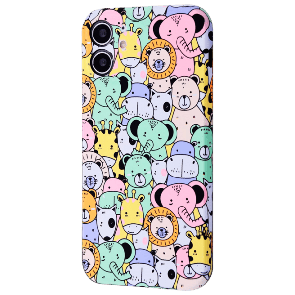 Husă pentru smartphone Apple iPhone 11 (NEON X LUXO Animals) Multicolor WAVE, TPU, Back photo 1