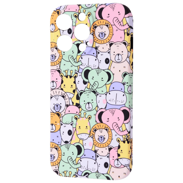 Husă pentru smartphone Apple iPhone 13 Pro Max (NEON X LUXO Animals) Multicolor WAVE, TPU, Back photo 1