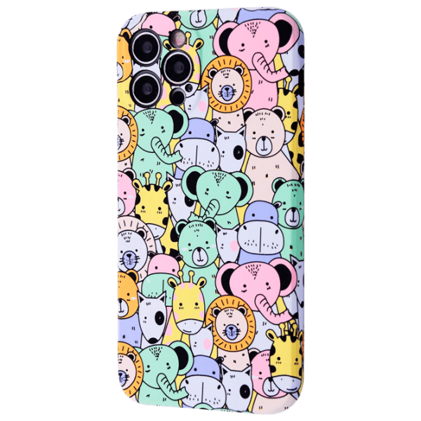 Чехол для смартфона Apple iPhone XR (NEON X LUXO Animals) Разноцветный WAVE, TPU, Back photo 1