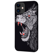 Husă pentru smartphone Apple iPhone 11 (NEON X LUXO Lion) White Black WAVE, TPU, Back