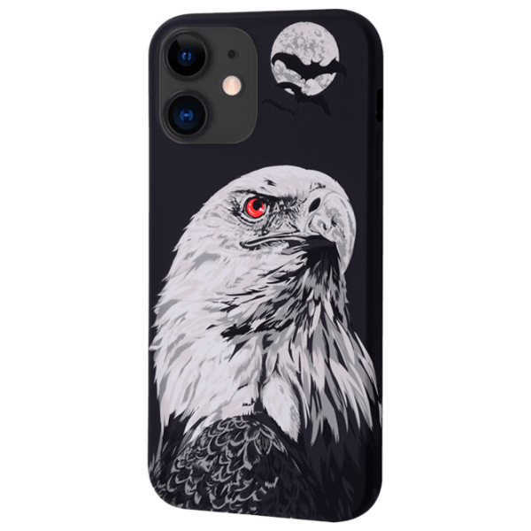 Husă pentru smartphone Apple iPhone 11 (NEON X LUXO Eagle) White Black WAVE, TPU, Back photo 1