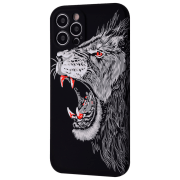 Husă pentru smartphone Apple iPhone 13 (NEON X LUXO Lion) White Black WAVE, TPU, Back