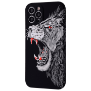 Husă pentru smartphone Apple iPhone 13 Pro Max (NEON X LUXO Lion) White Black