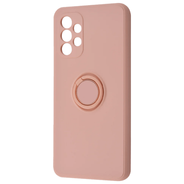 Husă pentru smartphone Samsung Galaxy A32 (Light Color with Ring) Sand Pink WAVE, TPU, Back photo 1