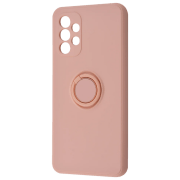 Husă pentru smartphone Samsung Galaxy A32 (Light Color with Ring) Sand Pink WAVE, TPU, Back
