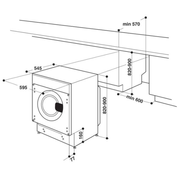 Mașină de spălat Whirlpool BI WMWG 91484E EU White 9 kg, 1400 rpm, A+++ photo 8