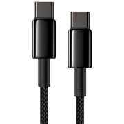Кабель для телефона Baseus Tungsten Gold USB Type-C/ USB Type-C Черный 